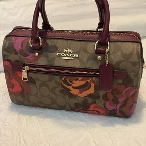 Coach (Vintage) Rowan Satchel w/ Flower Print